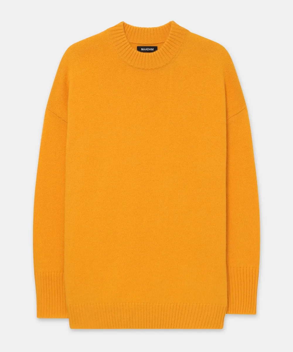 Luxe Cashmere Oversized Crewneck Sweater 21