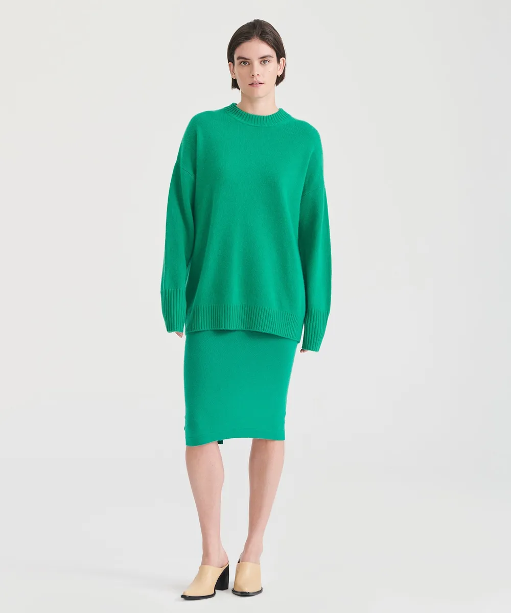 Luxe Cashmere Oversized Crewneck Sweater 28