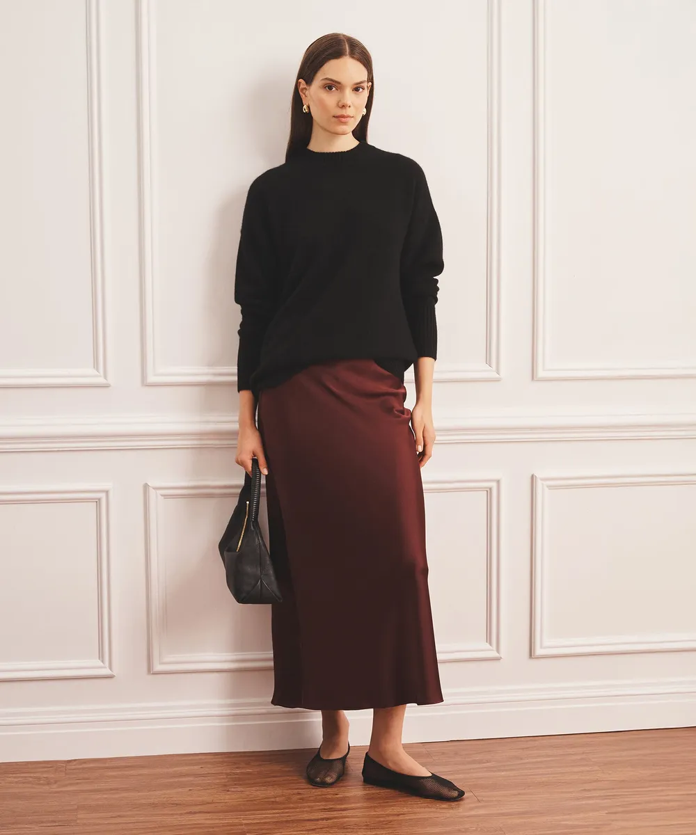 Luxe Cashmere Oversized Crewneck Sweater 4