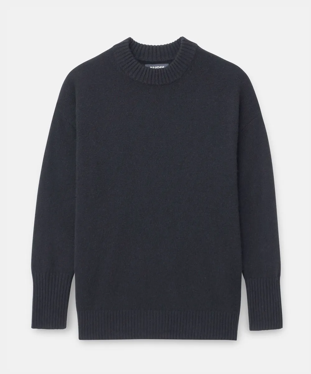 Luxe Cashmere Oversized Crewneck Sweater 6