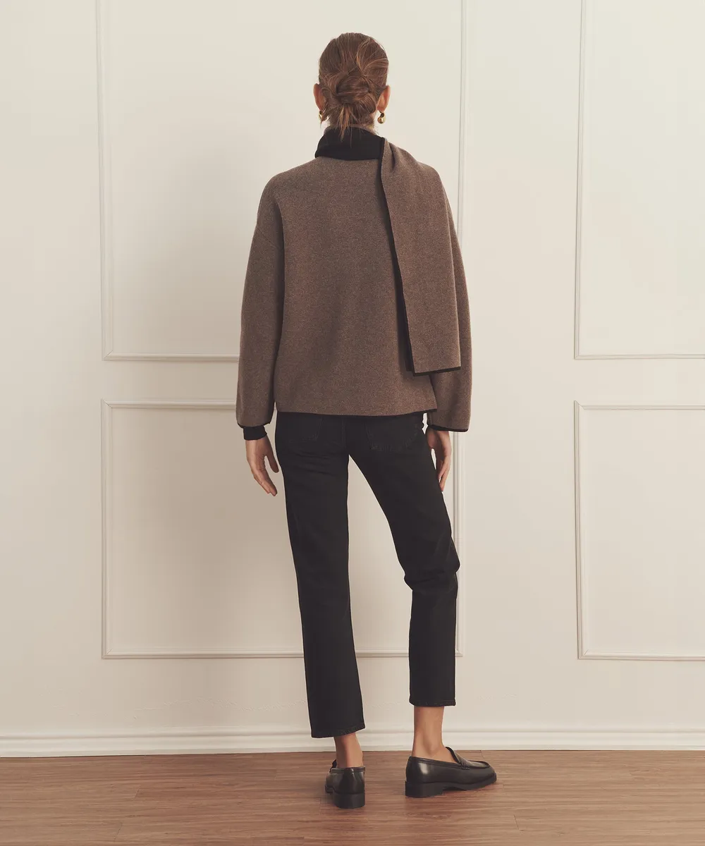 Luxe Cashmere Sweater Jacket with Scarf 13