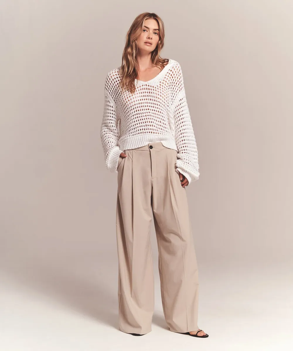 Luxe Chunky Cotton Pointelle Stitch Polo 5