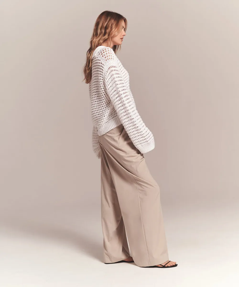 Luxe Chunky Cotton Pointelle Stitch Polo 7