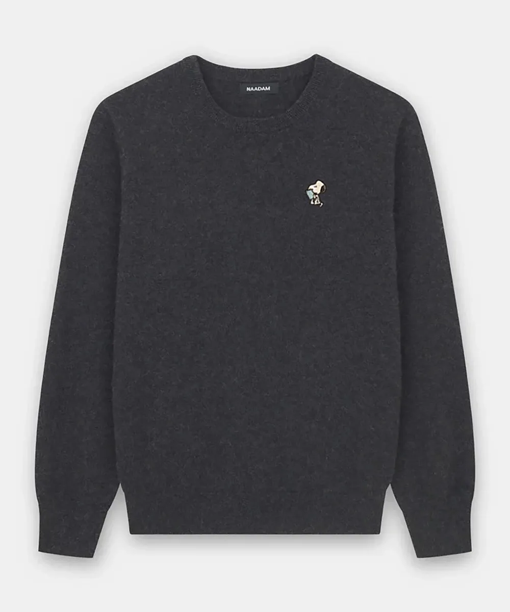 Men's Book Worm Snoopy Cashmere Sweater 2