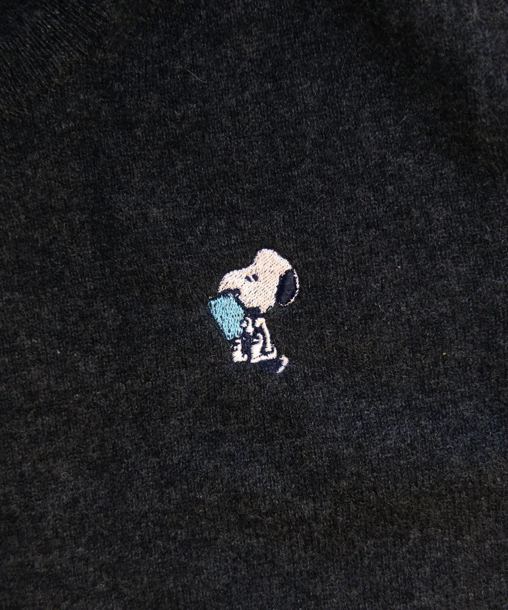Men's Book Worm Snoopy Cashmere Sweater 3
