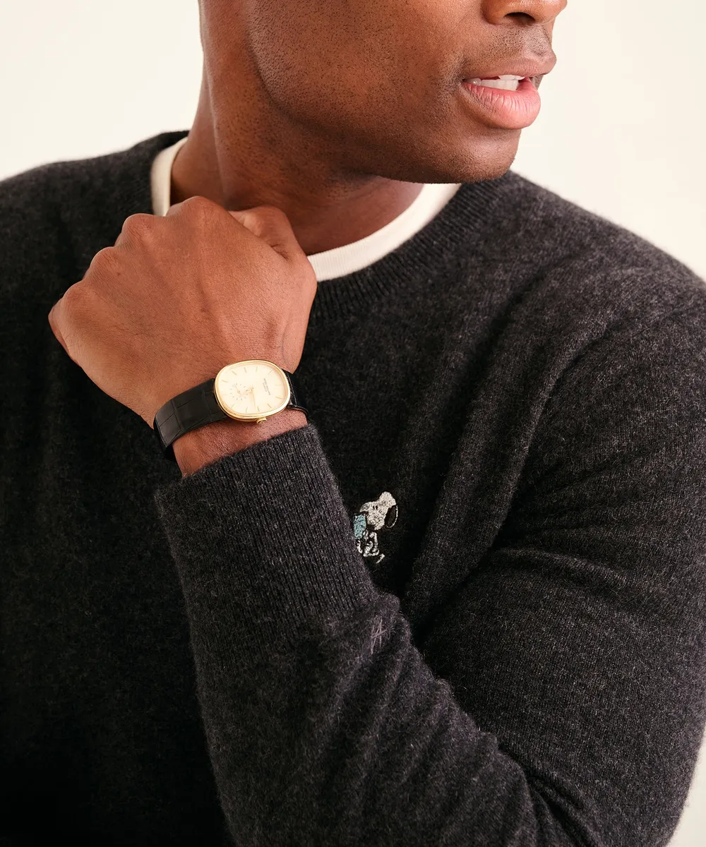 Men's Book Worm Snoopy Cashmere Sweater 4
