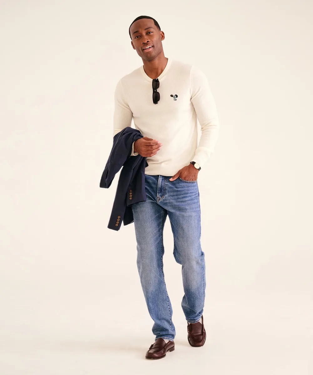 Men's Game Day Snoopy Cashmere Sweater 4