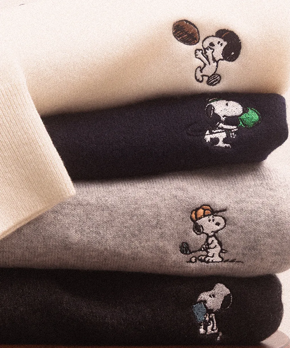 Men's Game Day Snoopy Cashmere Sweater 8