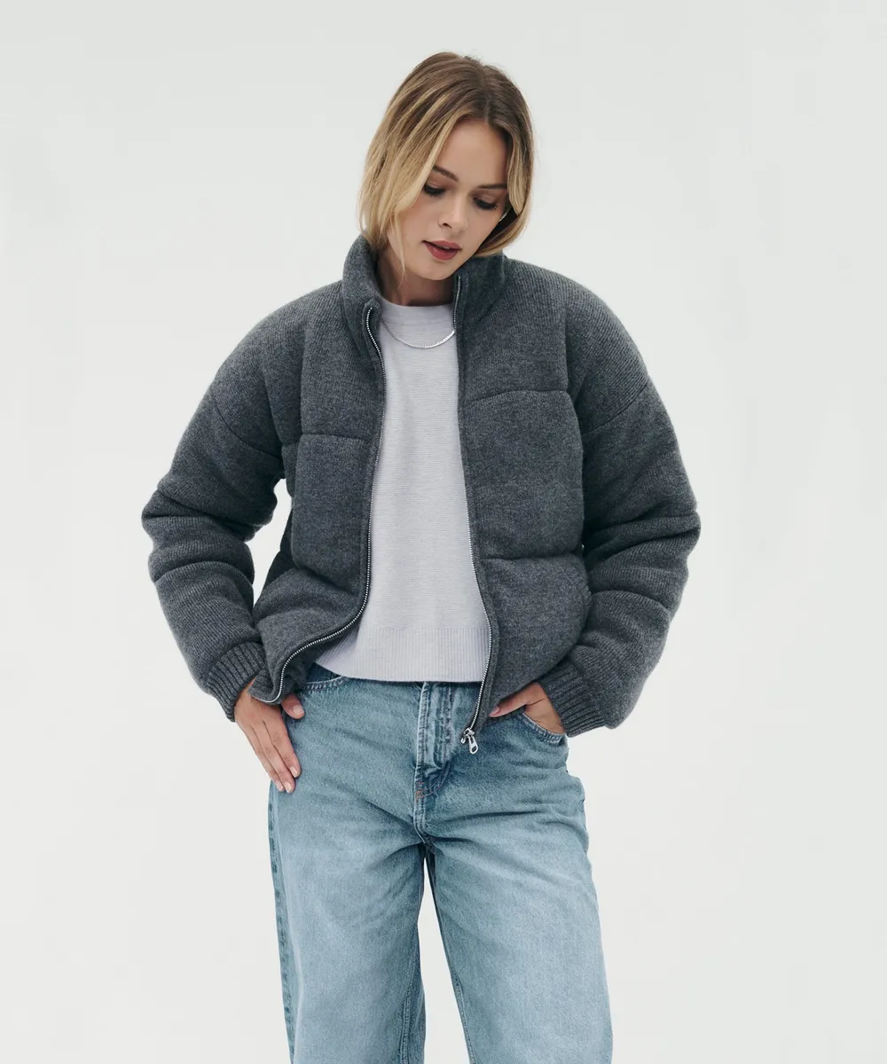 Merino Cashmere Puffer Jacket 4