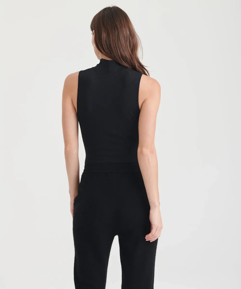 Modal Cashmere Sleeveless Mockneck Bodysuit 11