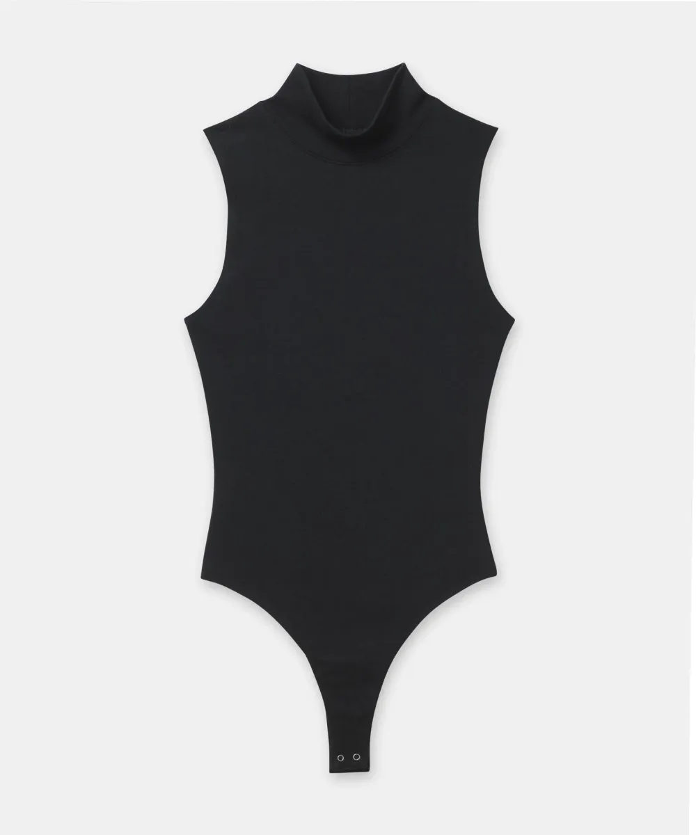 Modal Cashmere Sleeveless Mockneck Bodysuit 4