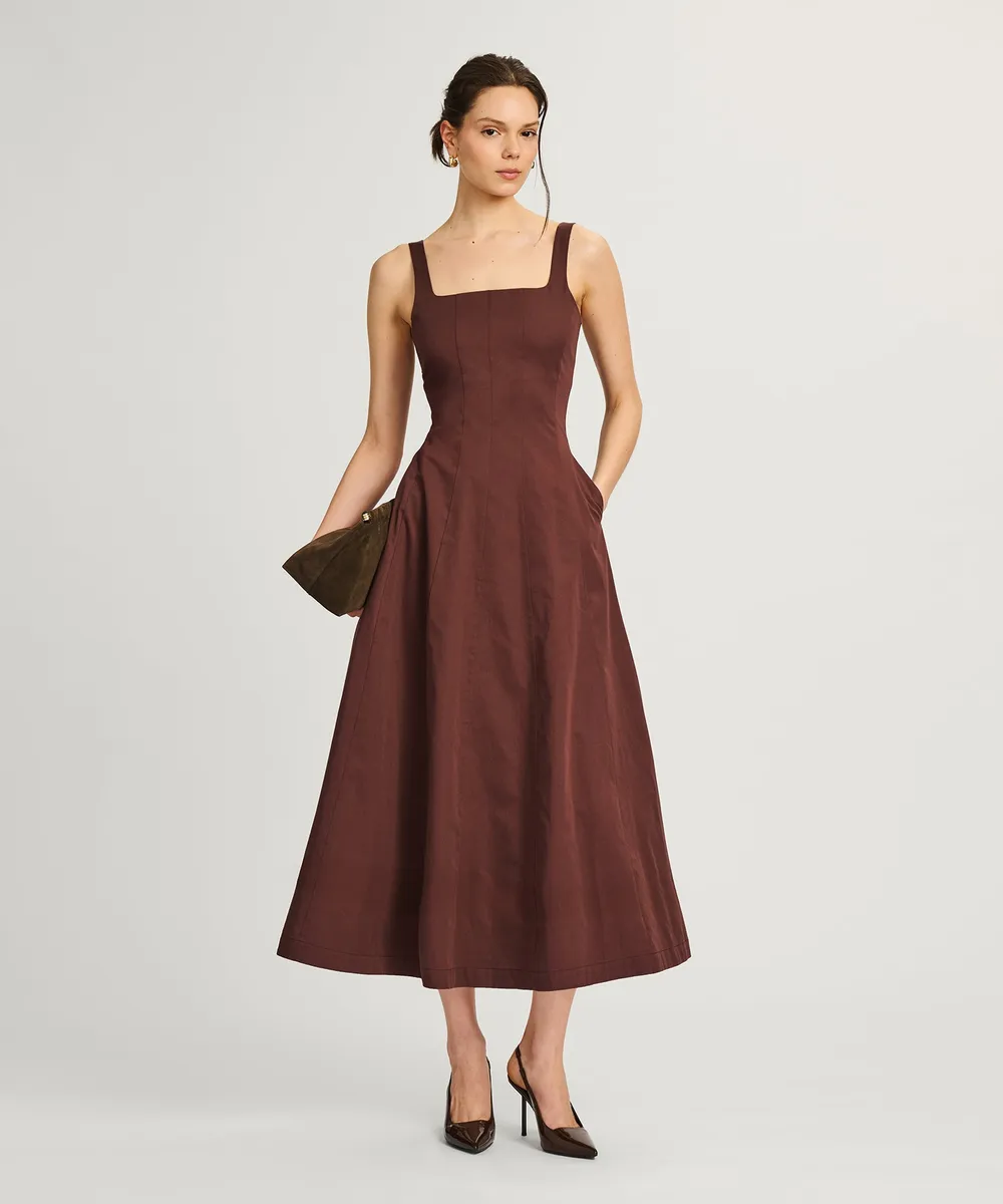 Organic Cotton Midi Dress