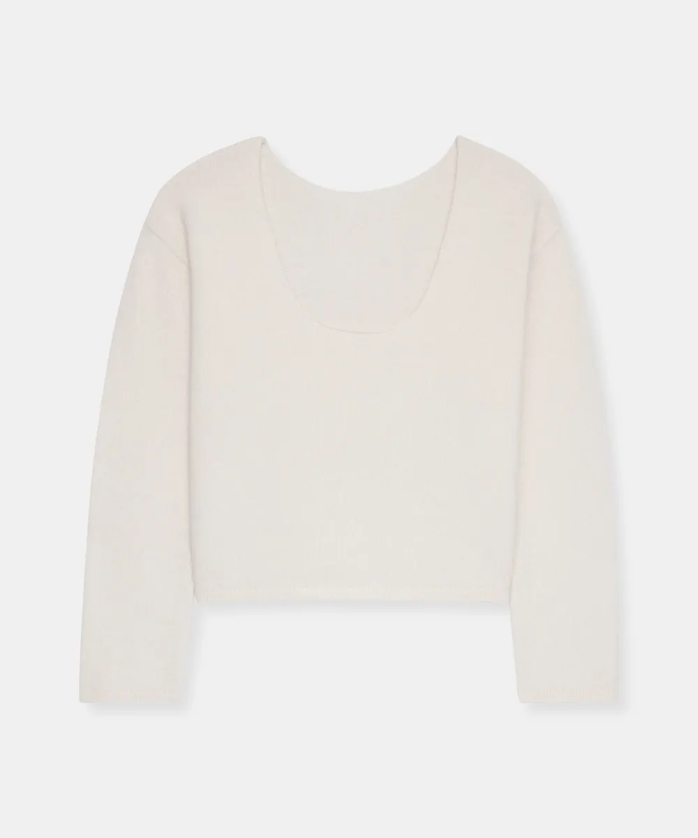 Reversible Cashmere Boatneck Sweater 11