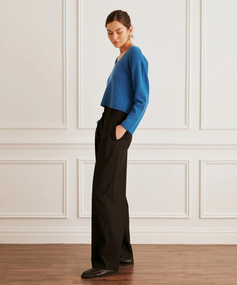 Reversible Cashmere Boatneck Sweater 14