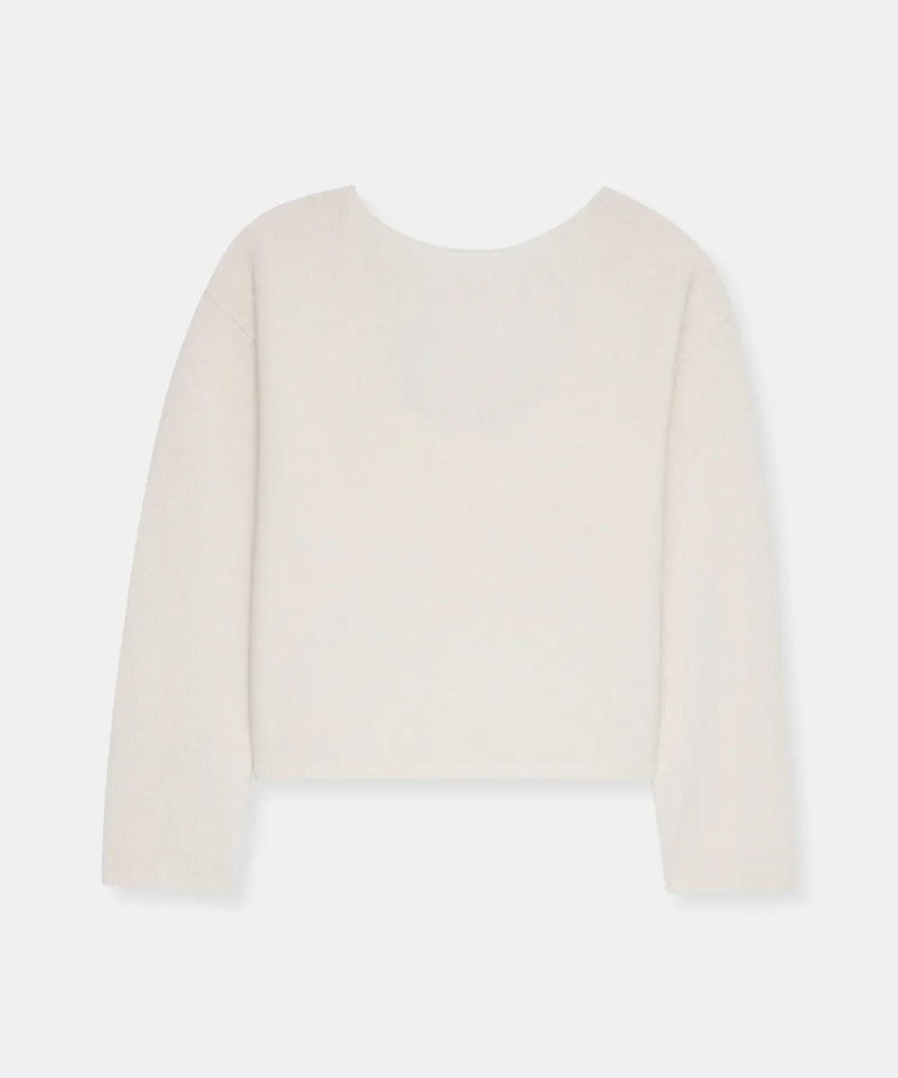 Reversible Cashmere Boatneck Sweater 10