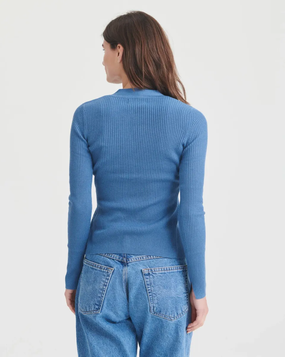 Ribbed Cut Out Cardigan 11