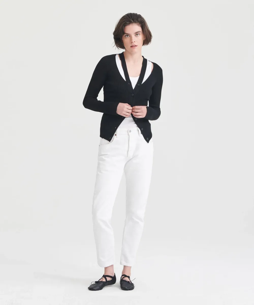 Ribbed Cut Out Cardigan 3