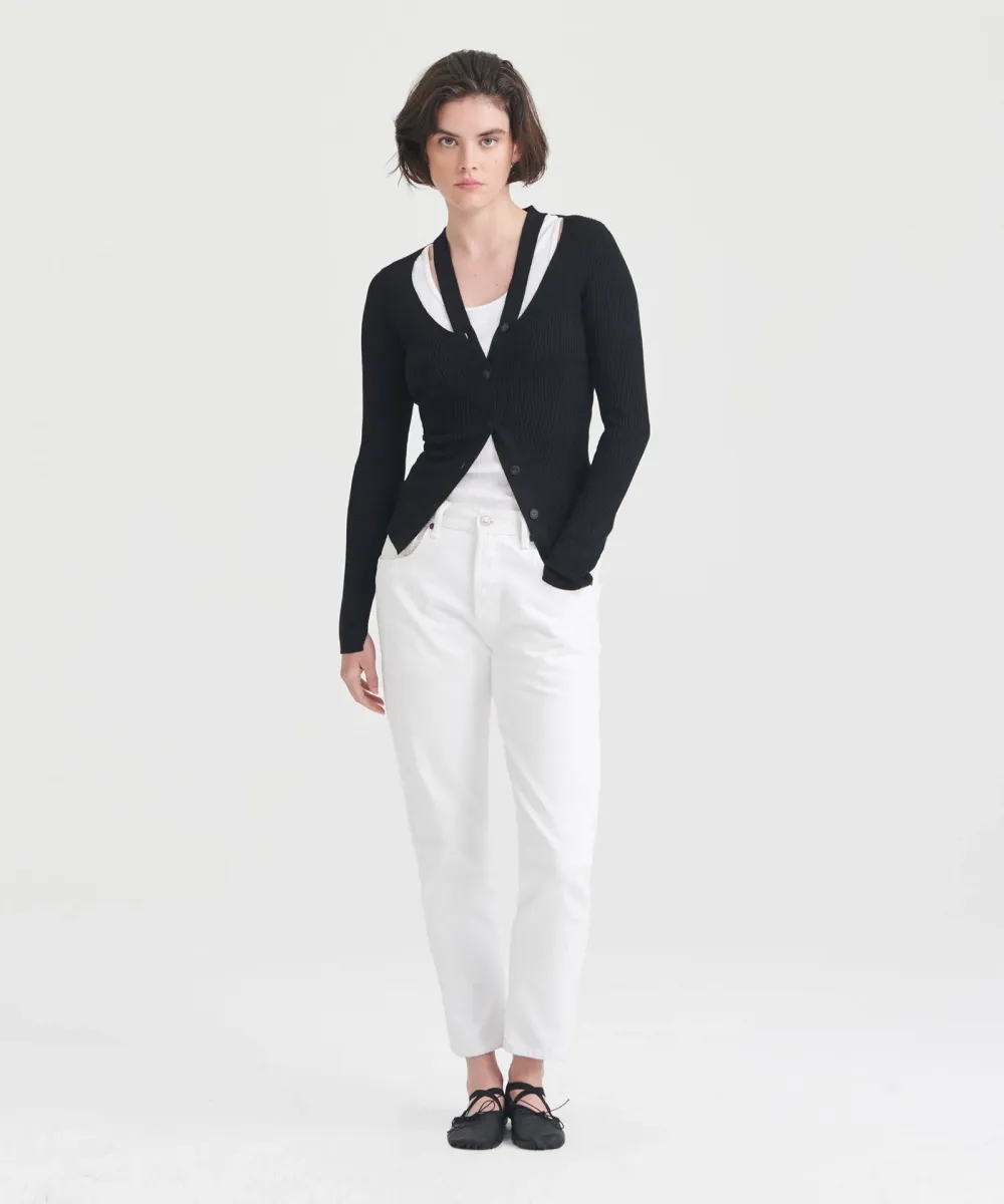 Ribbed Cut Out Cardigan 5