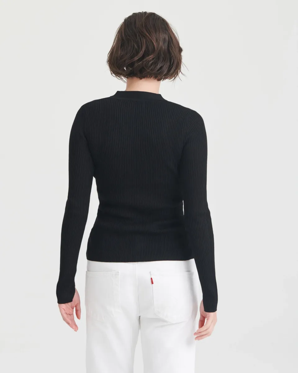 Ribbed Cut Out Cardigan 6