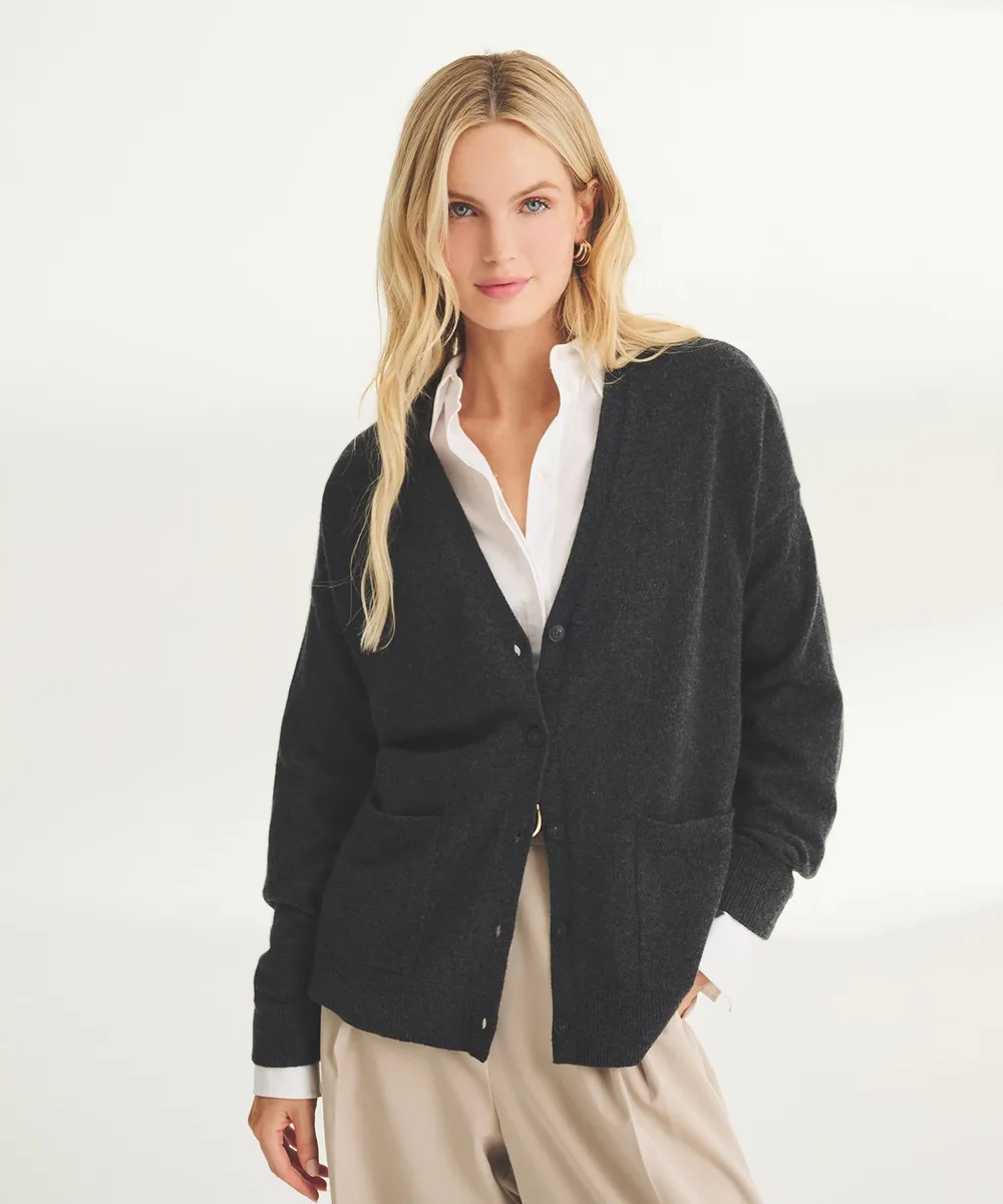Signature Cashmere Boxy Cardigan 16