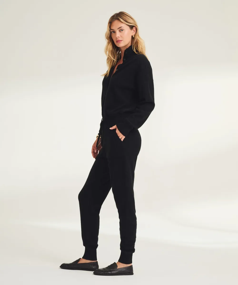 Signature Cashmere Button Down Jumpsuit 5