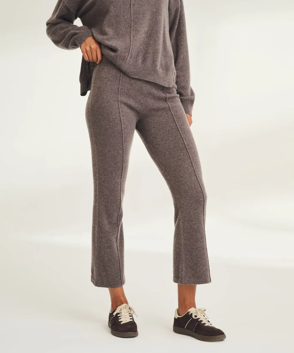 Signature Cashmere Cropped Pant with Pintucks 2