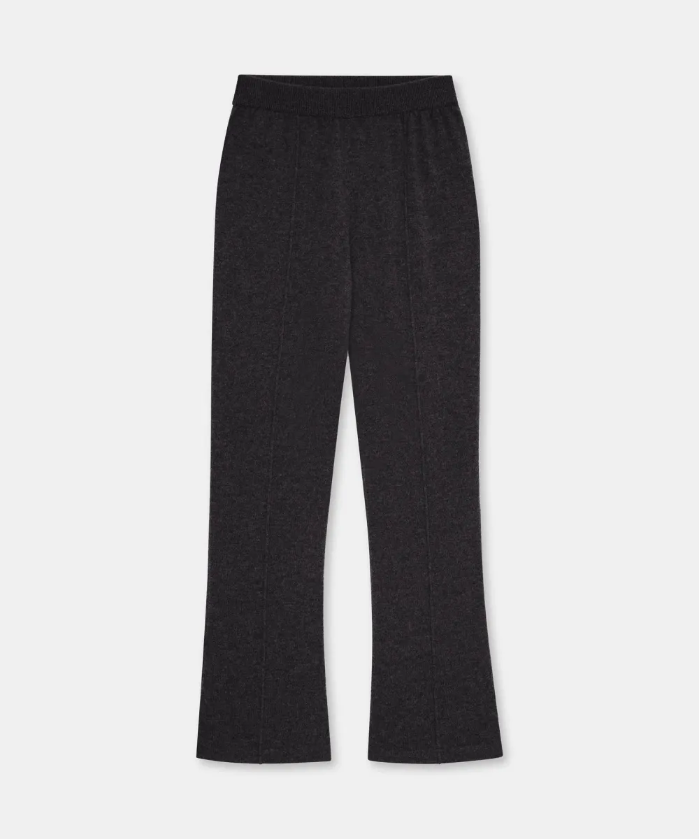 Signature Cashmere Cropped Pant with Pintucks 4