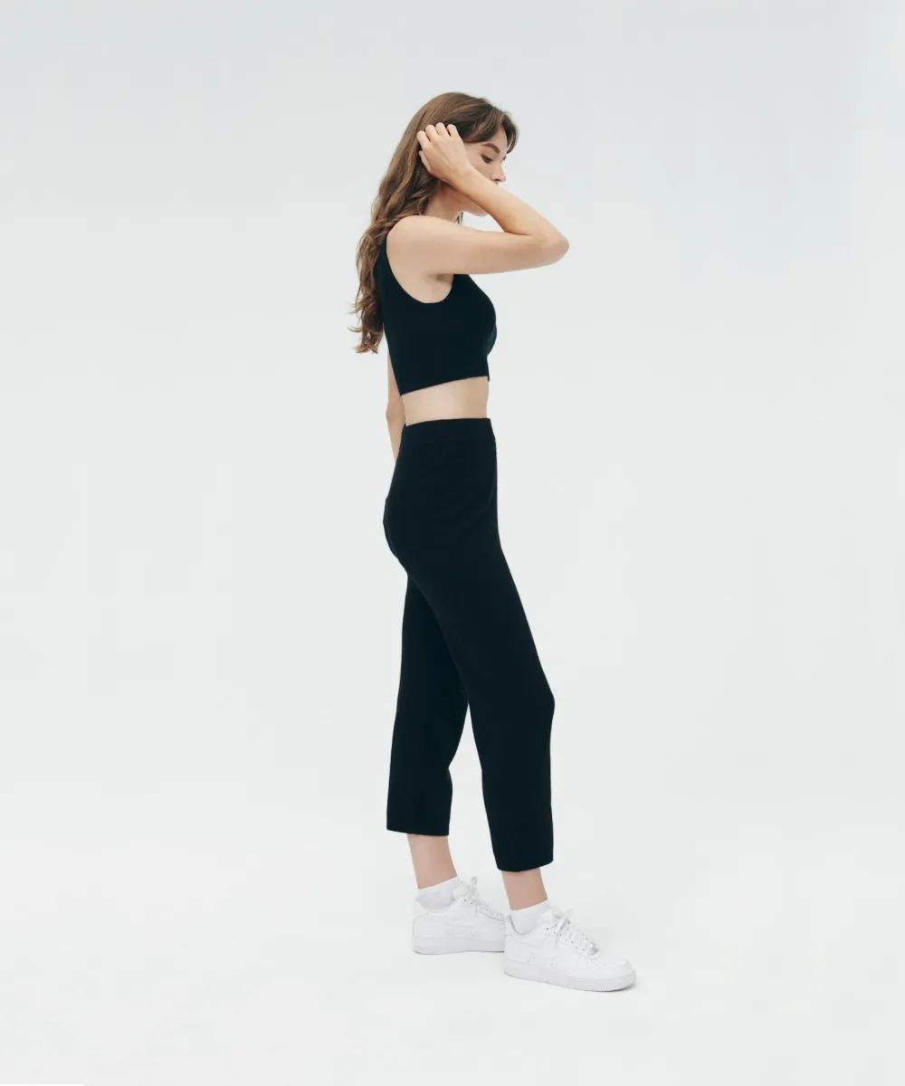 Signature Cashmere Cropped Pant 4