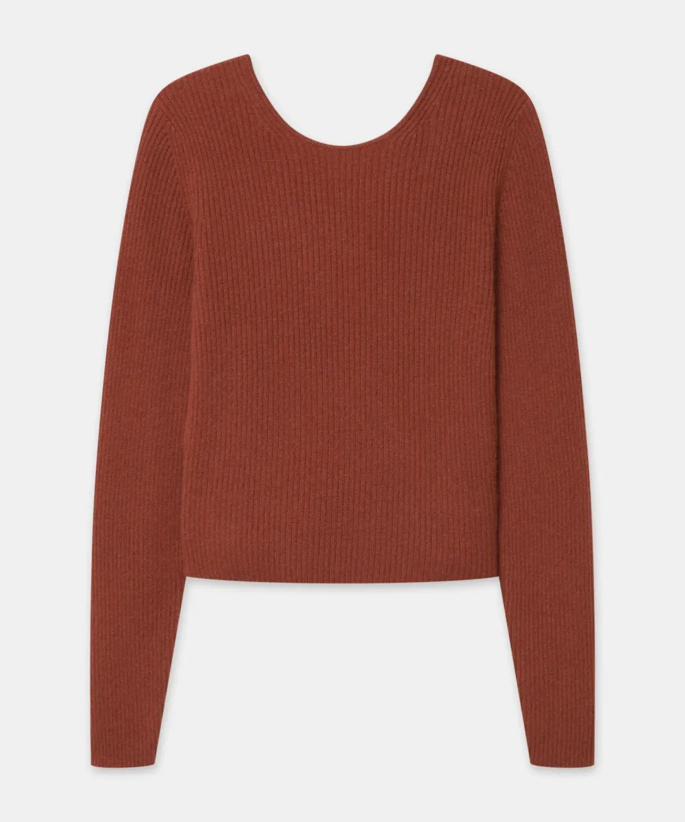 Signature Cashmere Crossover Sweater 12