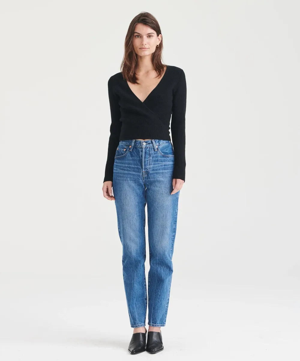 Signature Cashmere Crossover Sweater 17