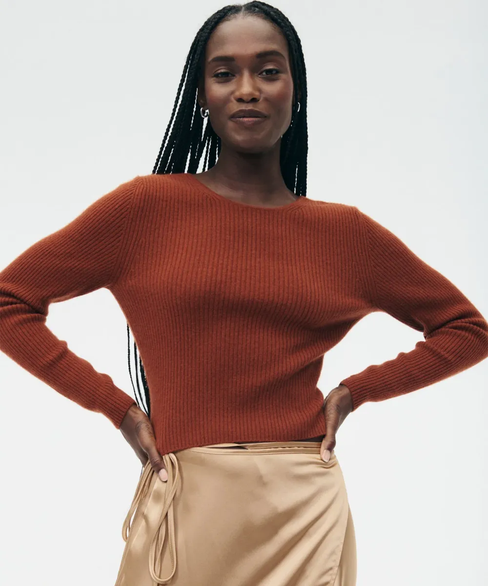 Signature Cashmere Crossover Sweater 3