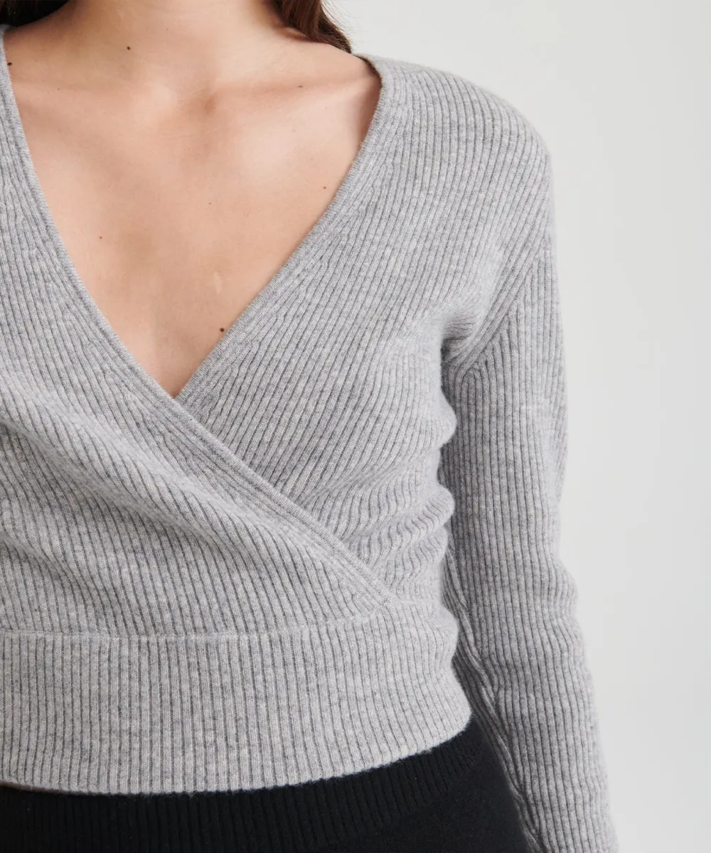 Signature Cashmere Crossover Sweater 23