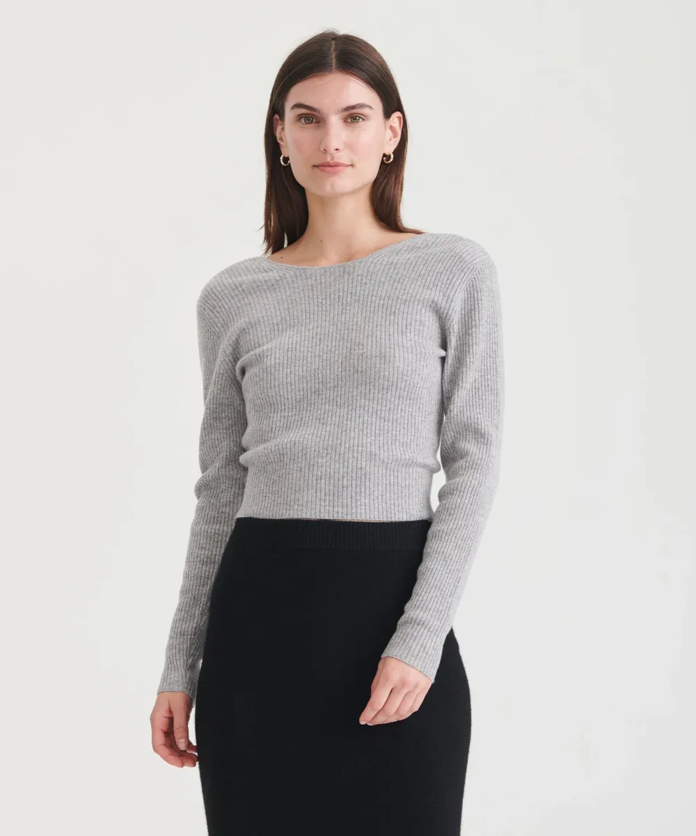 Signature Cashmere Crossover Sweater 26
