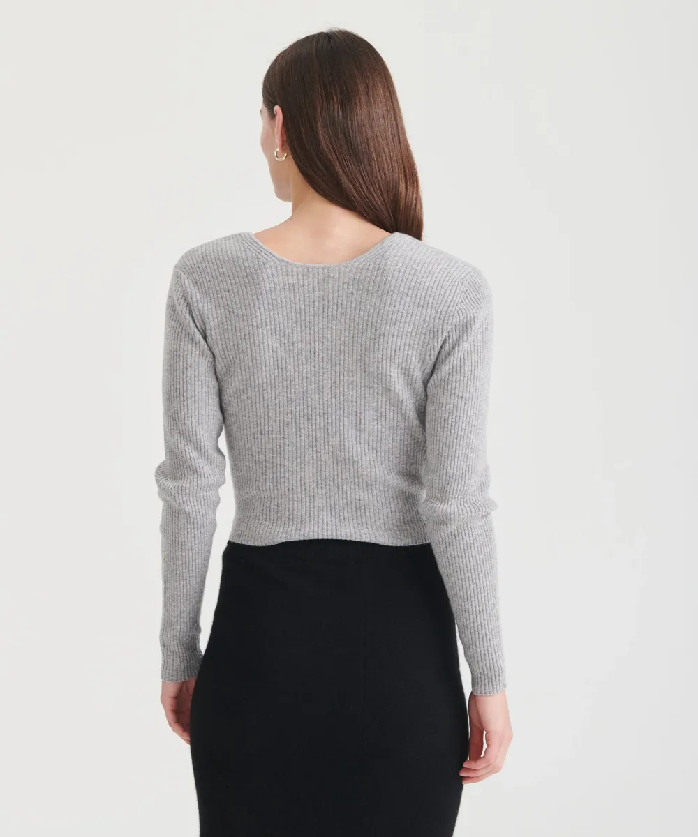 Signature Cashmere Crossover Sweater 27