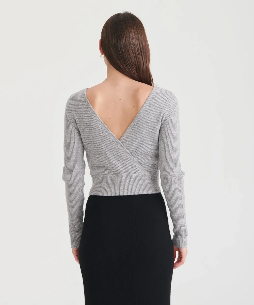 Signature Cashmere Crossover Sweater 28