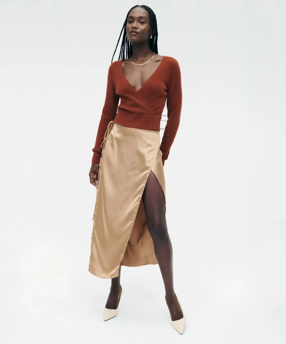 Signature Cashmere Crossover Sweater 7