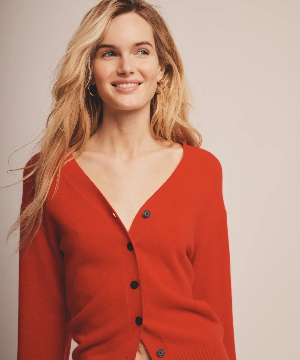 Signature Cashmere Fitted Cardigan 4