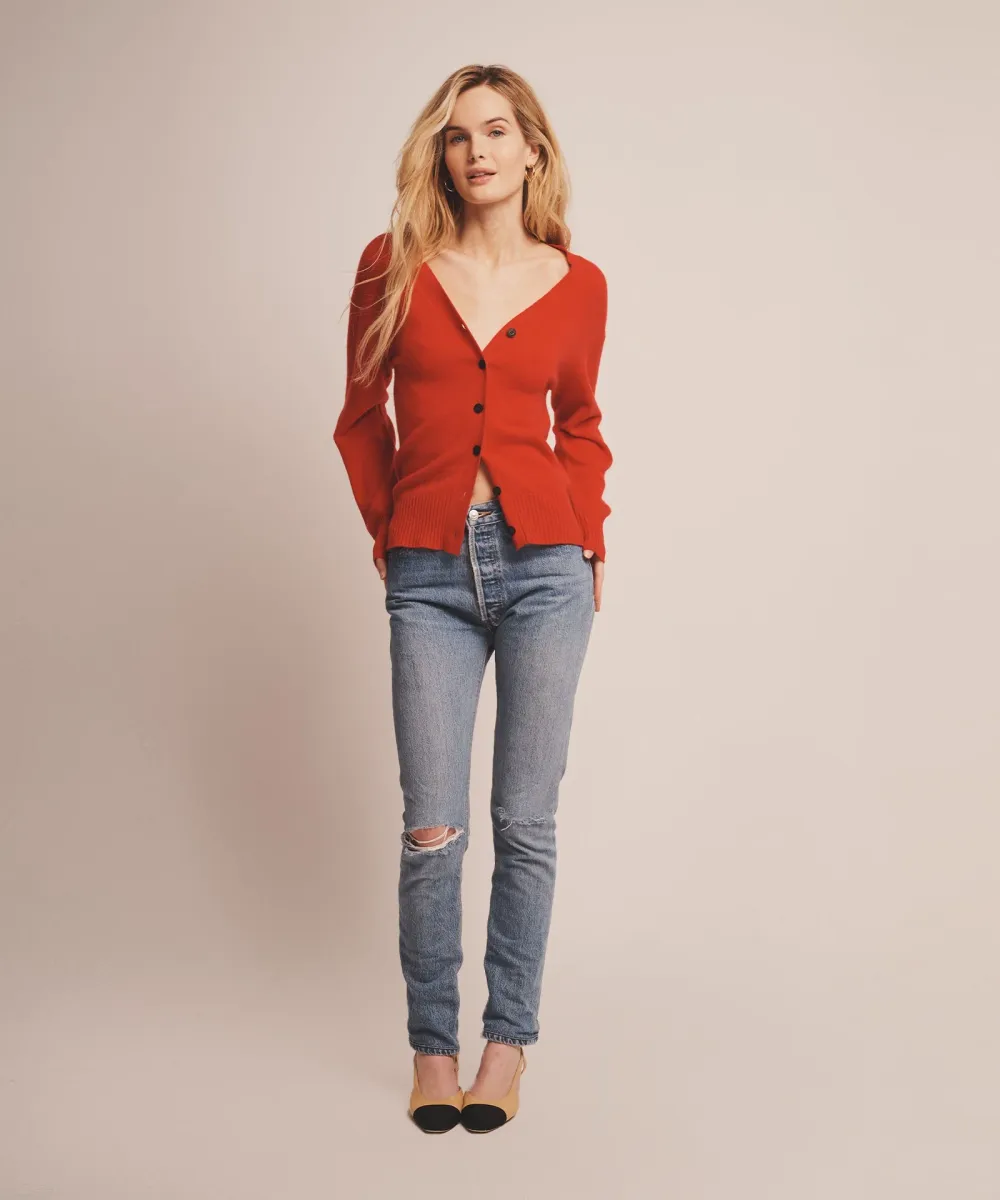 Signature Cashmere Fitted Cardigan 5