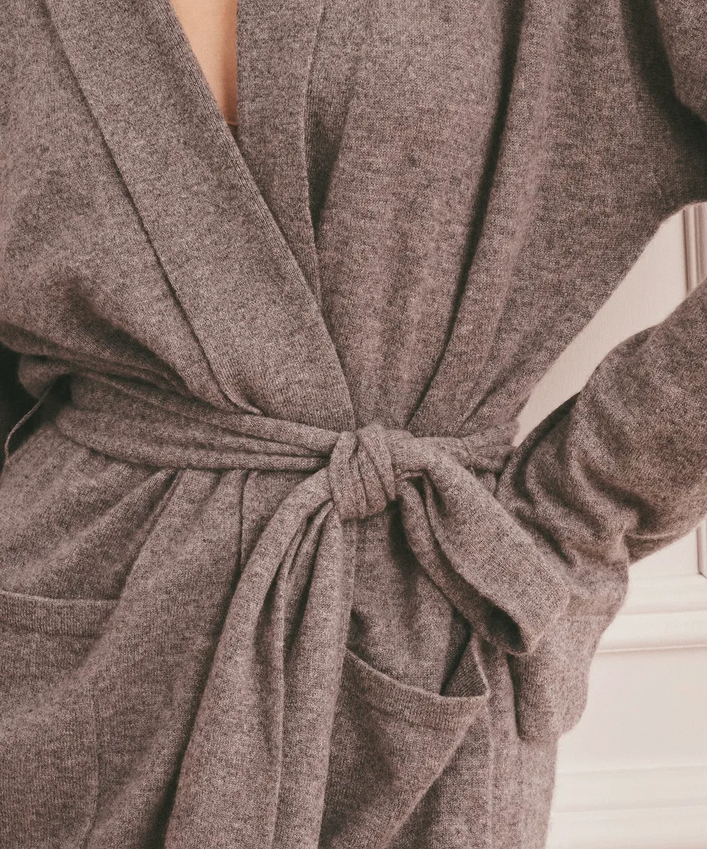 Signature Cashmere Long Robe 4