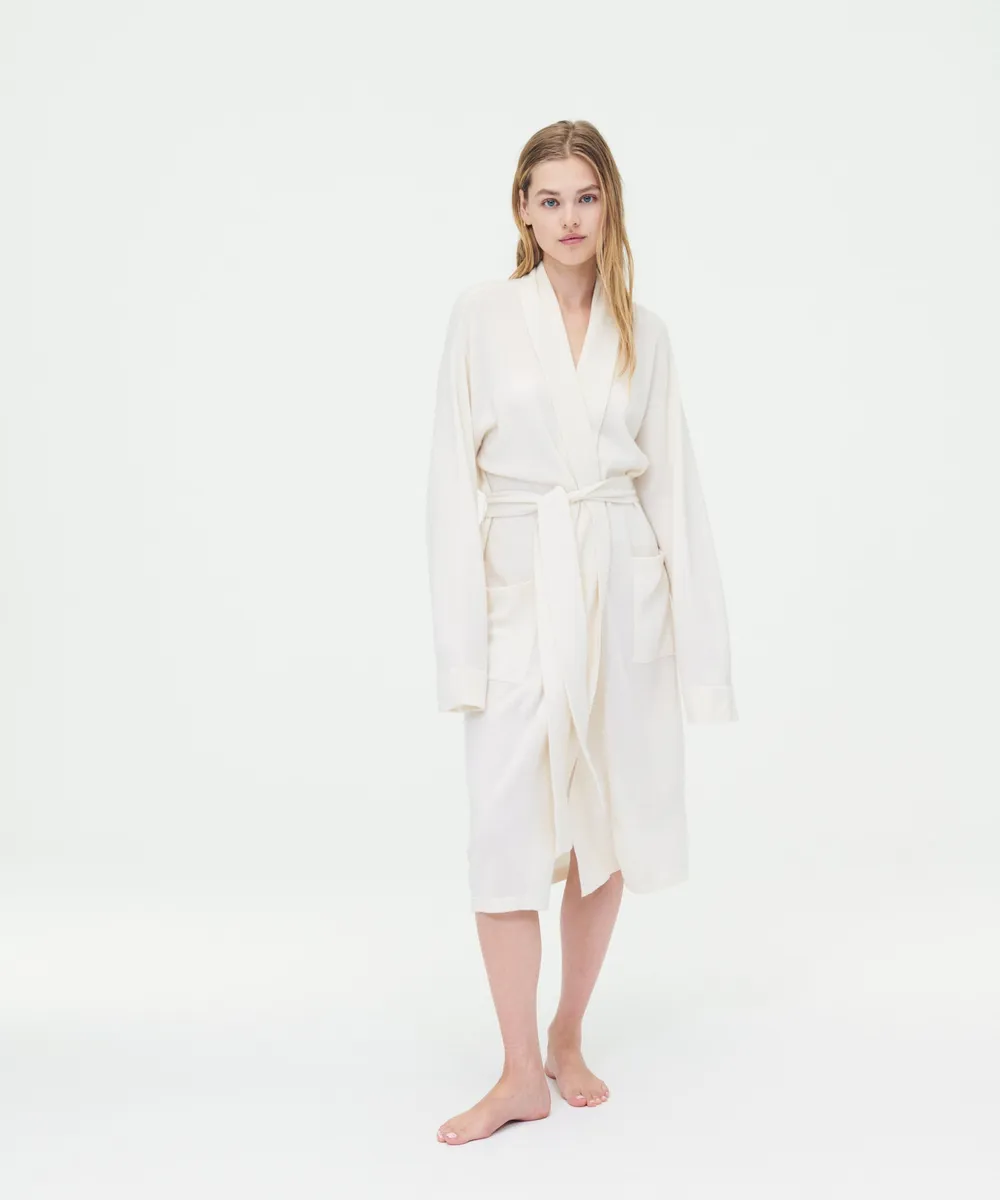 Signature Cashmere Long Robe 6