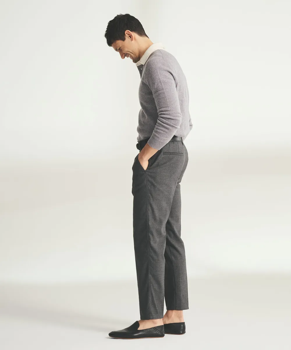 Signature Cashmere Long Sleeve Polo with Contrast Collar 6