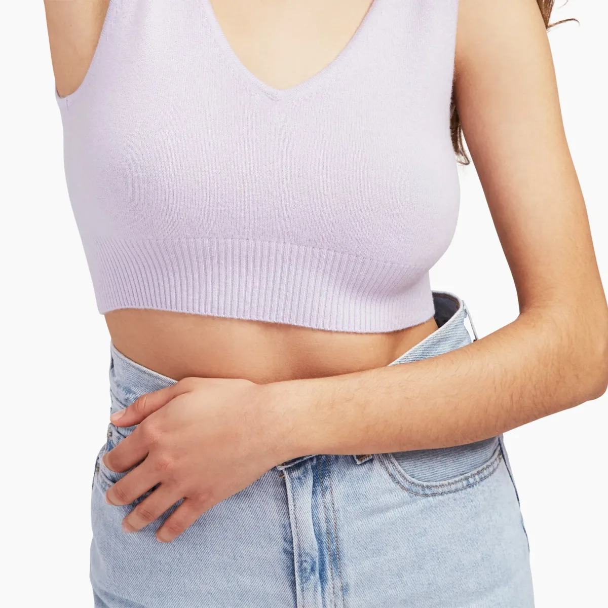 Signature Cashmere Longline Bra Tops 17