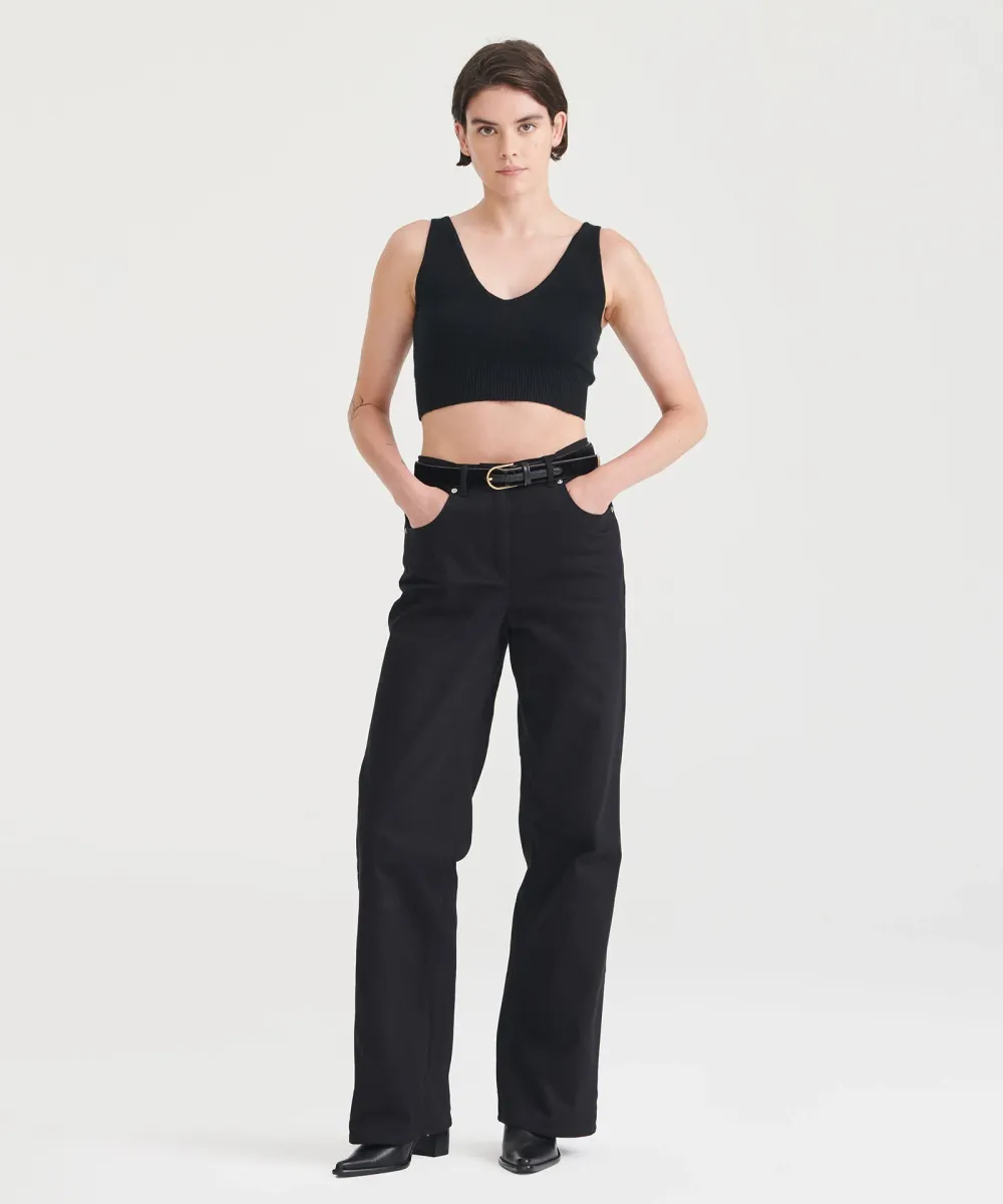 Signature Cashmere Longline Bra Tops 36