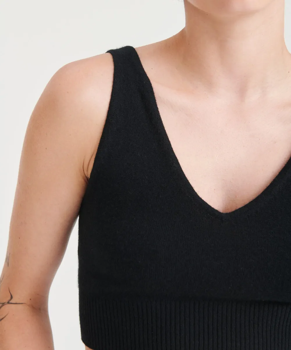Signature Cashmere Longline Bra Tops 37