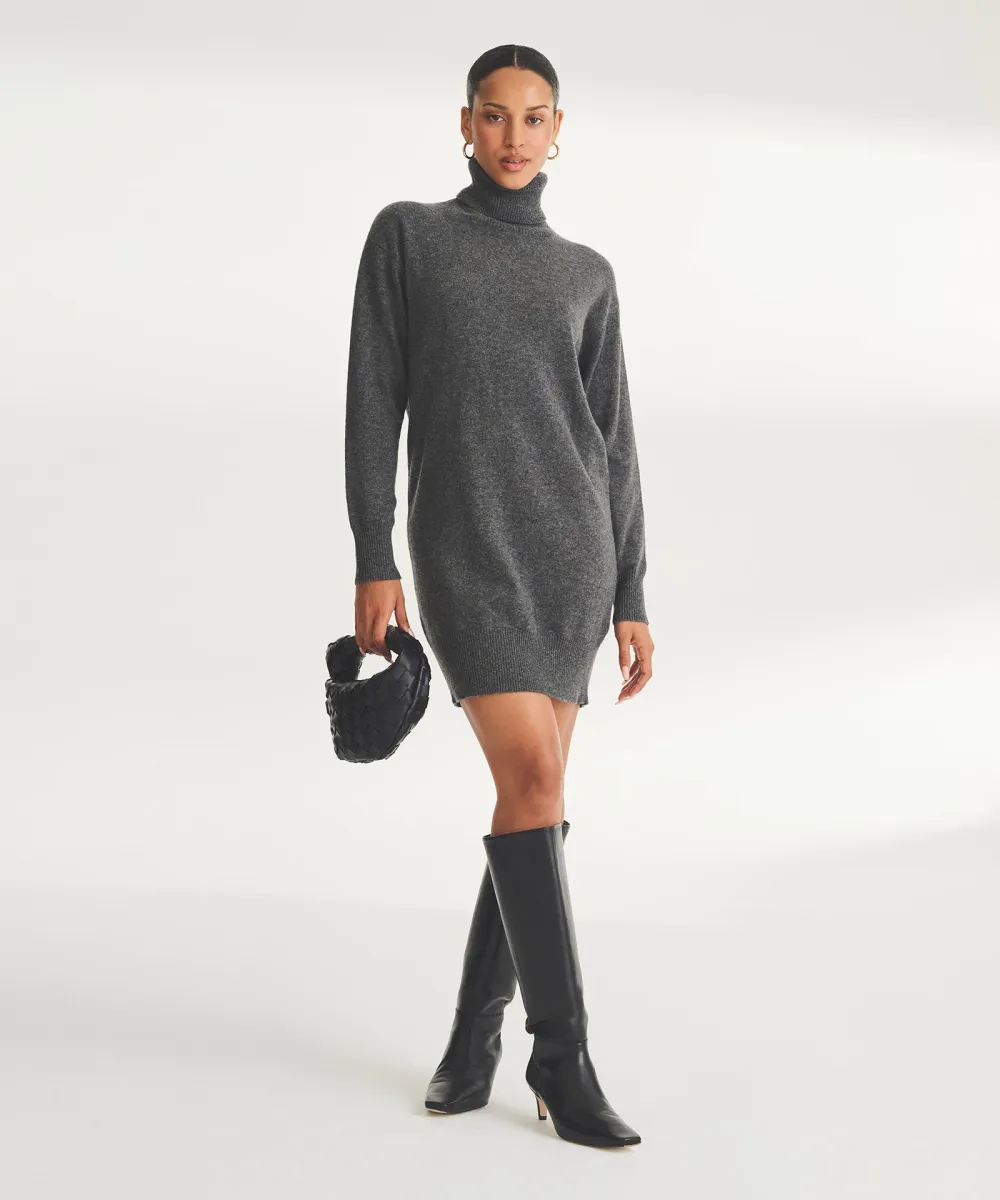 Signature Cashmere Turtleneck Dress 2