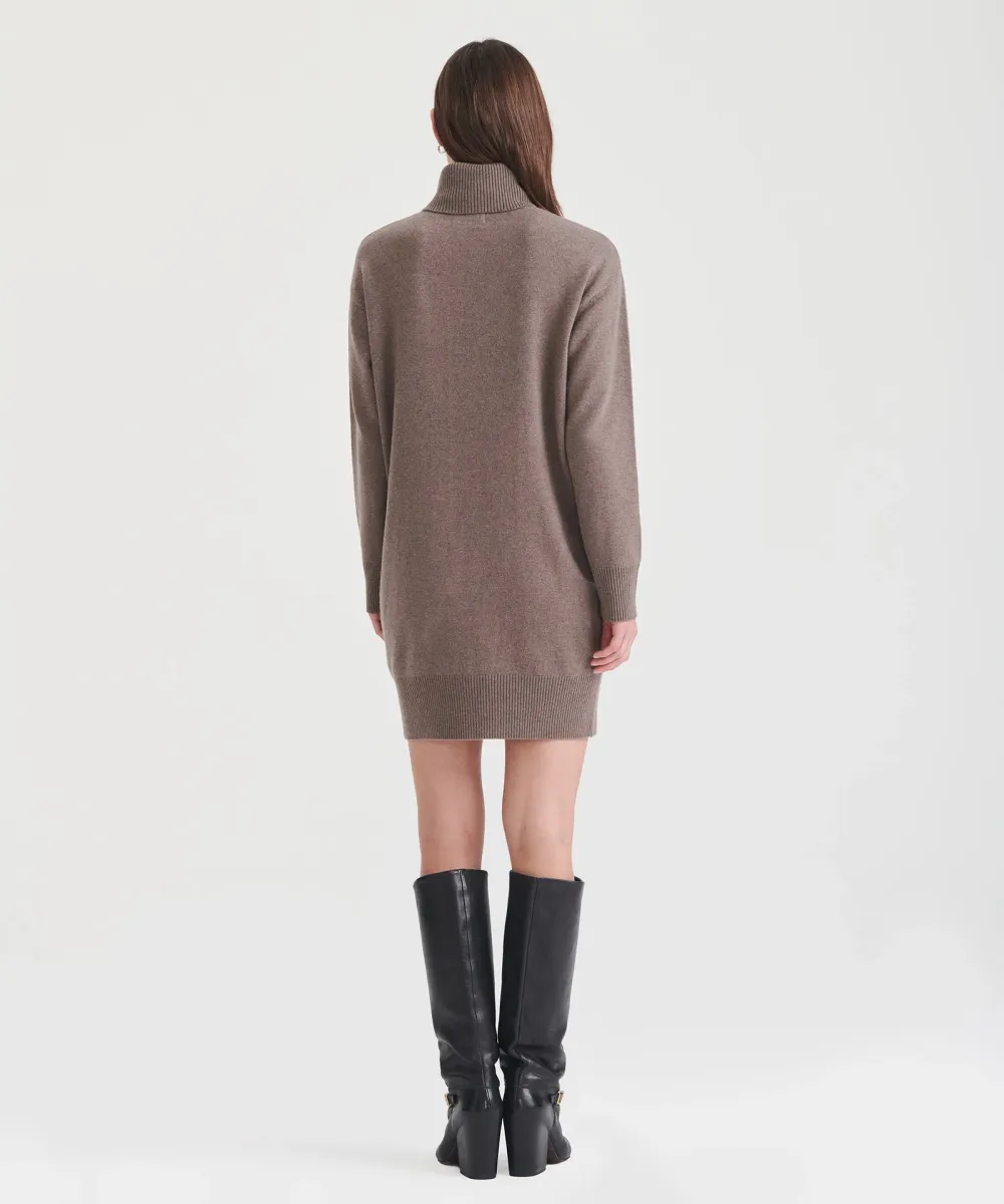 Signature Cashmere Turtleneck Dress 11