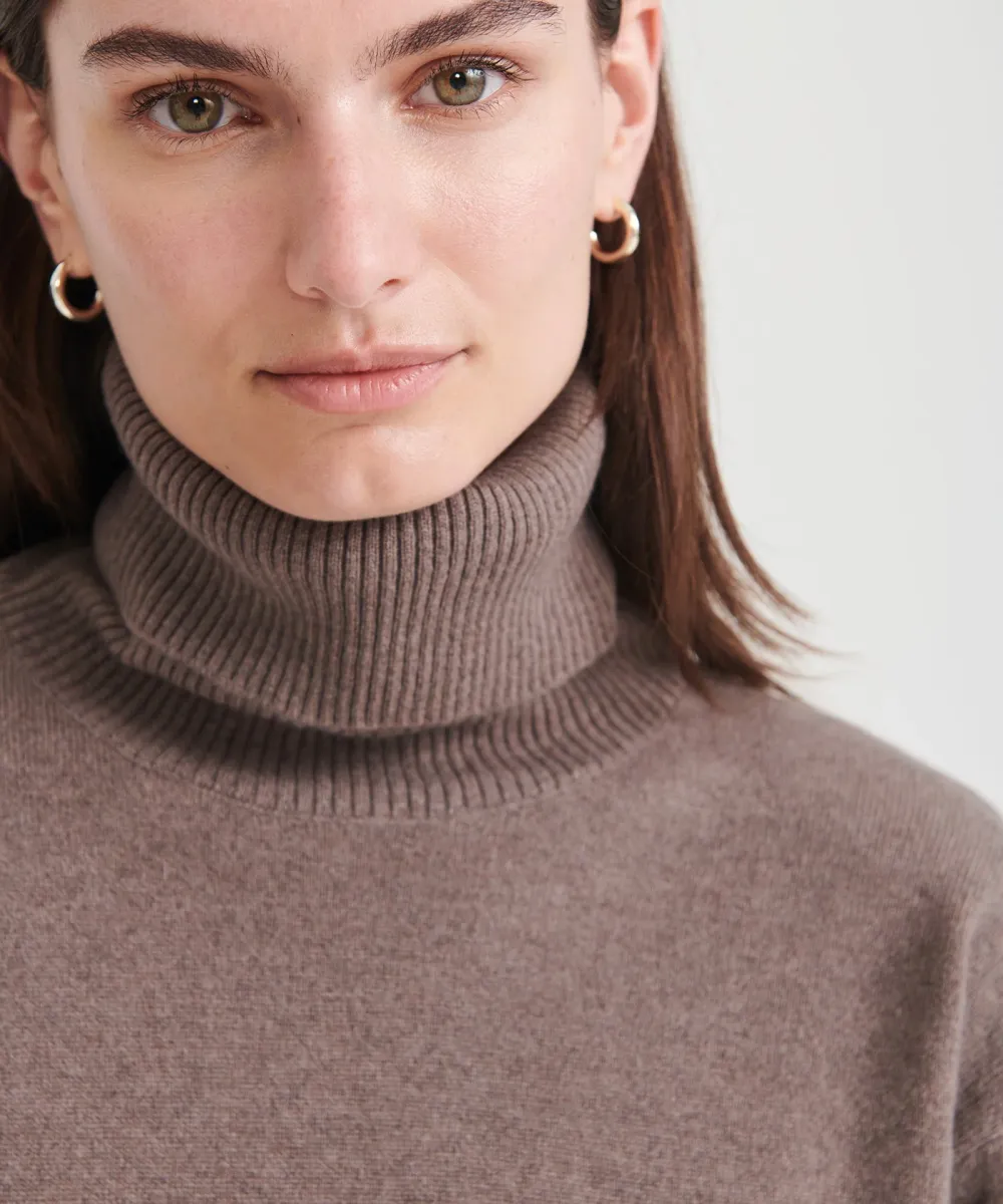 Signature Cashmere Turtleneck Dress 12