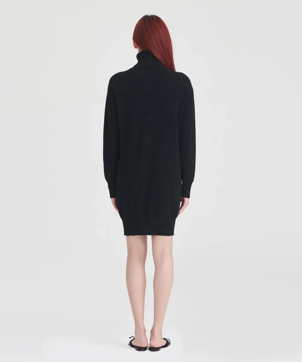 Signature Cashmere Turtleneck Dress 13