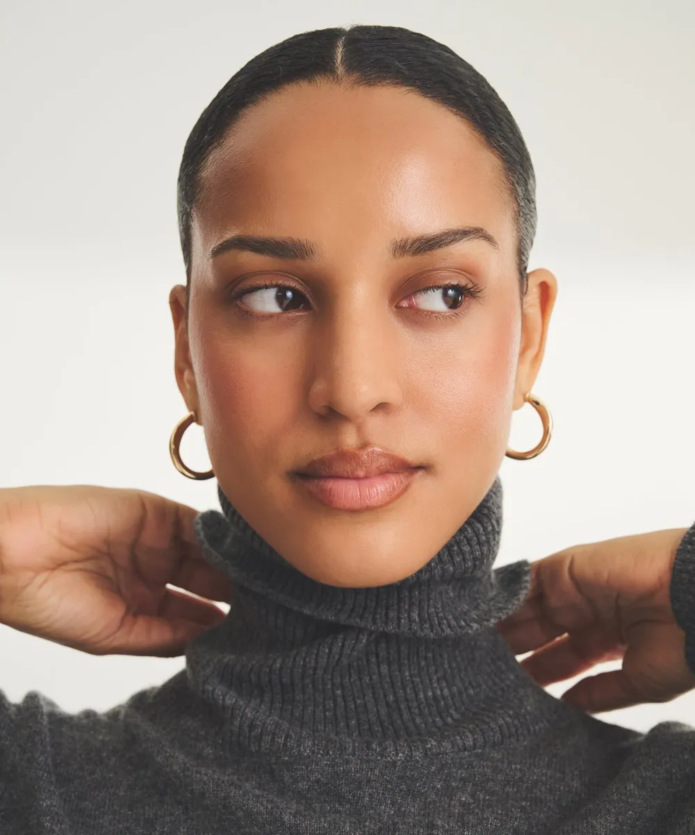 Signature Cashmere Turtleneck Dress 28