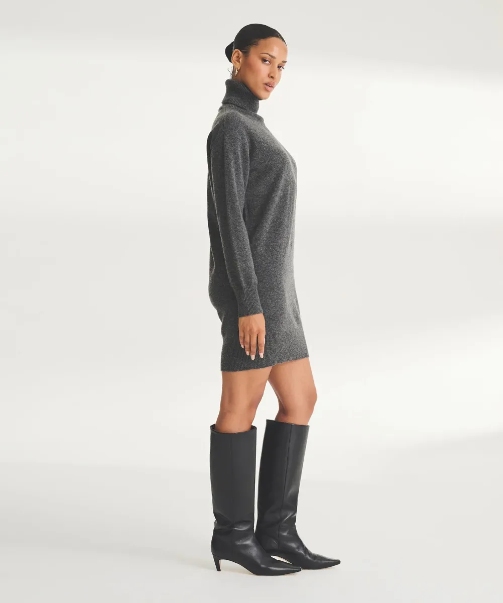 Signature Cashmere Turtleneck Dress 29